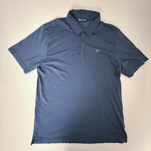 TravisMathew Men’s XL Navy Polo Shirt Pima Cotton Blend Short Sleeve Golf